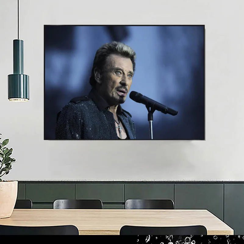 Poster en satin Johnny Hallyday 8 modèles