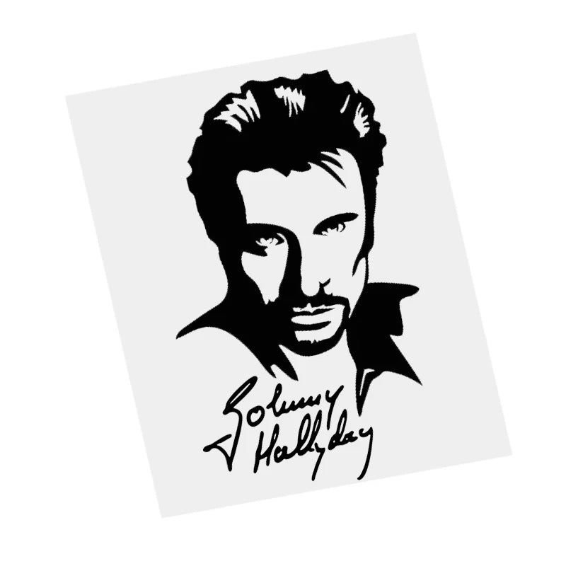 Johnny Hallyday Aufkleber Für Kreditkarten – Personalisierbar, Wiederablösbar, Französisches Design