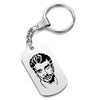 Porte-clés plaque Johnny Hallyday - 4 modèles