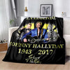 Couverture en flanelle Johnny Hallyday - 22 modèles