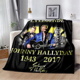 Couverture en flanelle Johnny Hallyday - 22 modèles