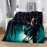 Couverture en flanelle Johnny Hallyday - 22 modèles