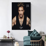 Affiche en satin Johnny Hallyday - 20 modèles - Affiche - Le Taulier - boutique Johnny Hallyday