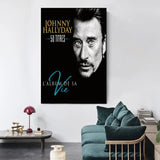 Affiche en satin Johnny Hallyday - 20 modèles - Affiche - Le Taulier - boutique Johnny Hallyday