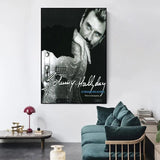 Affiche en satin Johnny Hallyday - 20 modèles - Affiche - Le Taulier - boutique Johnny Hallyday