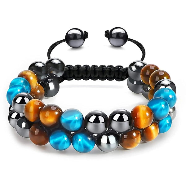 Bracelet de perles tressées Johnny Hallyday - 2 modèles