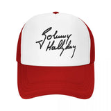 Casquette Johnny Hallyday Signature modèle 3 - 9 couleurs - Casquette - Le Taulier - boutique Johnny Hallyday