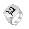 Chevalière Johnny Hallyday Hommage - 13 modèles argent - Bague - Le Taulier - boutique Johnny Hallyday