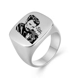 Chevalière Johnny Hallyday Hommage - 13 modèles argent - Bague - Le Taulier - boutique Johnny Hallyday