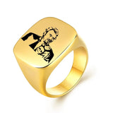 Chevalière Johnny Hallyday Hommage - 13 modèles or - Bague - Le Taulier - boutique Johnny Hallyday