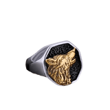Chevalière Johnny Hallyday Loup modèle 2 - 2 modèles - Bague - Le Taulier - boutique Johnny Hallyday