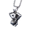 Collier pendentif Johnny Hallyday Motard modèle 2 - Collier - Le Taulier - boutique Johnny Hallyday