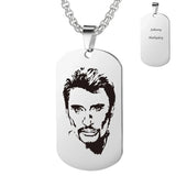 Collier plaque Johnny Hallyday - 4 modèles - Collier - Le Taulier - boutique Johnny Hallyday