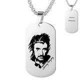 Collier plaque Johnny Hallyday - 4 modèles - Collier - Le Taulier - boutique Johnny Hallyday