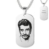 Collier plaque Johnny Hallyday - 4 modèles - Collier - Le Taulier - boutique Johnny Hallyday