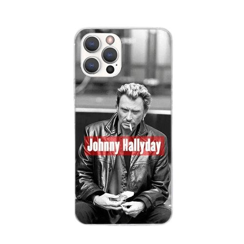 Coque de téléphone Johnny Hallyday iPhone 12 et 13 - 10 modèles - Coque de téléphone - Le Taulier - boutique Johnny Hallyday