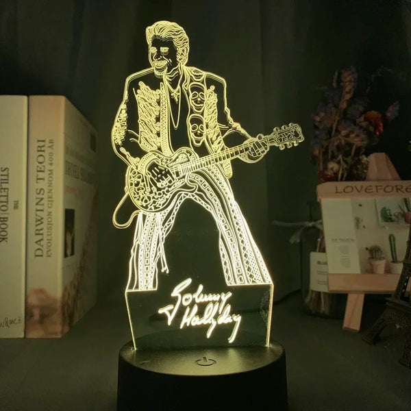 Lampe Johnny Hallyday modèle 1 - Lampe - Le Taulier - boutique Johnny Hallyday