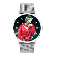 Montre Johnny Hallyday modèle 24 - Bracelet métal 2 couleurs - boutique Johnny Hallyday - bijoux Johnny Hallyday - Le Taulier