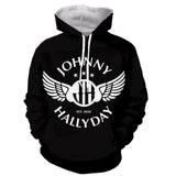 Sweat - shirt à capuche Johnny Hallyday modèle 19 - Sweat - shirt - Le Taulier - boutique Johnny Hallyday