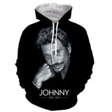 Sweat - shirt à capuche Johnny Hallyday modèle 2 - Sweat - shirt - Le Taulier - boutique Johnny Hallyday