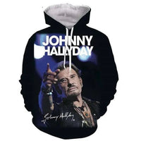 Sweat - shirt à capuche Johnny Hallyday modèle 4 - boutique Johnny Hallyday - bijoux Johnny Hallyday - Le Taulier