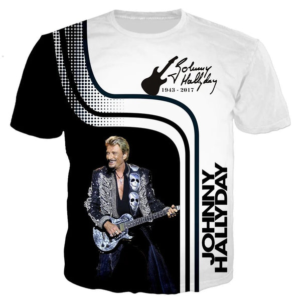 Tee-shirt Johnny Hallyday modèle 12