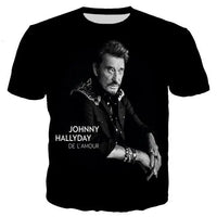 Tee-shirt Johnny Hallyday modèle 2 - boutique Johnny Hallyday - bijoux Johnny Hallyday - Le Taulier