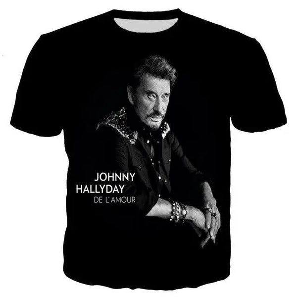 Tee-shirt Johnny Hallyday modèle 2