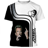 Tee - shirt Johnny Hallyday modèle 49 - boutique Johnny Hallyday - bijoux Johnny Hallyday - Le Taulier