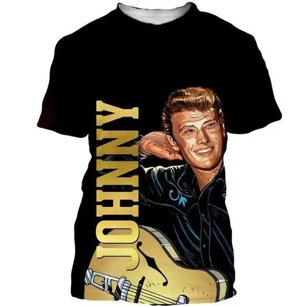 Tee-shirt Johnny Hallyday modèle 55