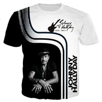 Tee-shirt Johnny Hallyday modèle 7 - boutique Johnny Hallyday - bijoux Johnny Hallyday - Le Taulier