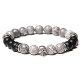 Bracelet de perles Johnny Hallyday Crâne - 18 modèles - boutique Johnny Hallyday - bijoux Johnny Hallyday - Le Taulier