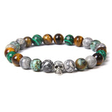 Bracelet de perles Johnny Hallyday Crâne - 18 modèles - boutique Johnny Hallyday - bijoux Johnny Hallyday - Le Taulier