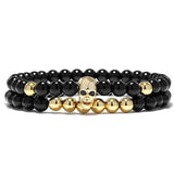 Bracelet de perles Johnny Hallyday Crâne - 4 modèles - boutique Johnny Hallyday - bijoux Johnny Hallyday - Le Taulier