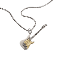 Collier pendentif Johnny Hallyday Guitare - boutique Johnny Hallyday - bijoux Johnny Hallyday - Le Taulier