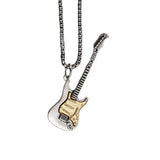 Collier pendentif Johnny Hallyday Guitare - boutique Johnny Hallyday - bijoux Johnny Hallyday - Le Taulier