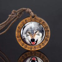 Collier Pendentif Tête De Loup Johnny Hallyday - Métal Argenté Inoxydable, Style Vintage, Avec Chaîne Et Bracelet Noir - Bijou Homme Femme