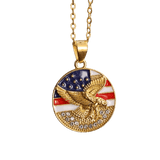 Collier pendentif Johnny Hallyday Médaillon Aigle America - 3 modèles - boutique Johnny Hallyday - bijoux Johnny Hallyday - Le Taulier